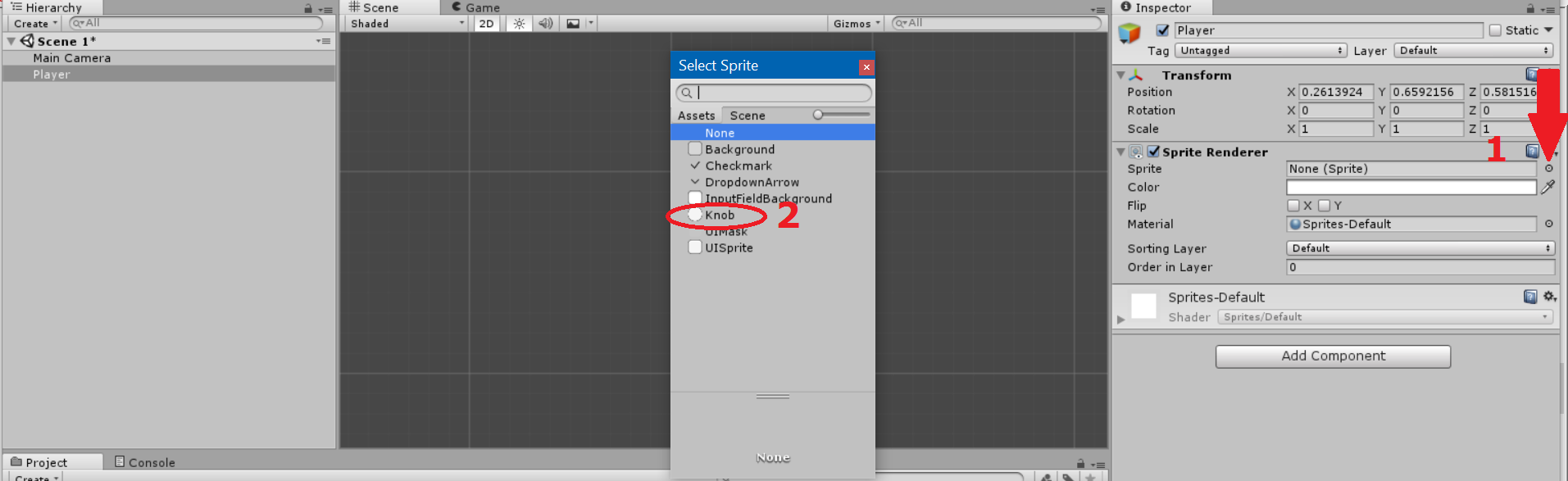 Create Unity gameobject3